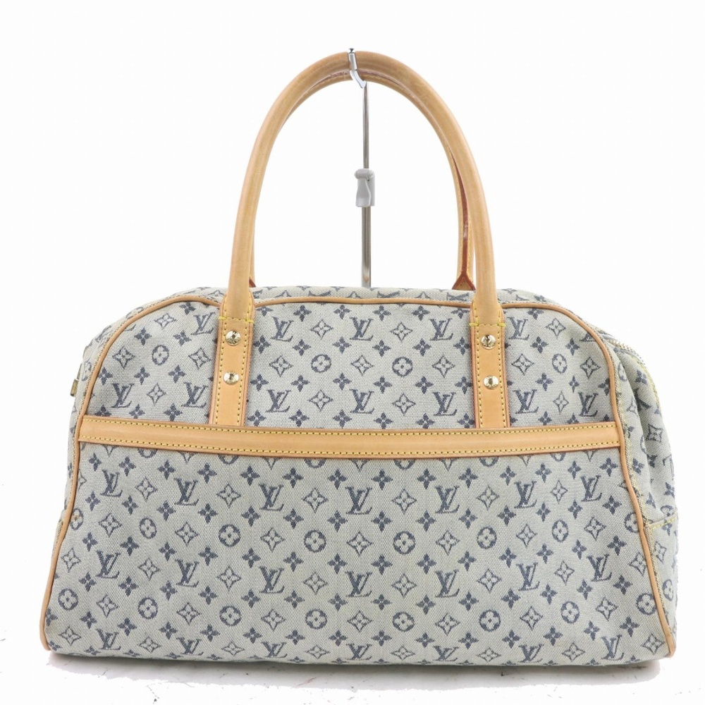 Auth Louis Vuitton Marie Mini Lin Navy #2241L20